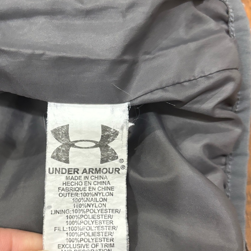 Under Armour Boys Neon Yellow and Gray Puffer Coat, Size 4 - Picture 6 of 13